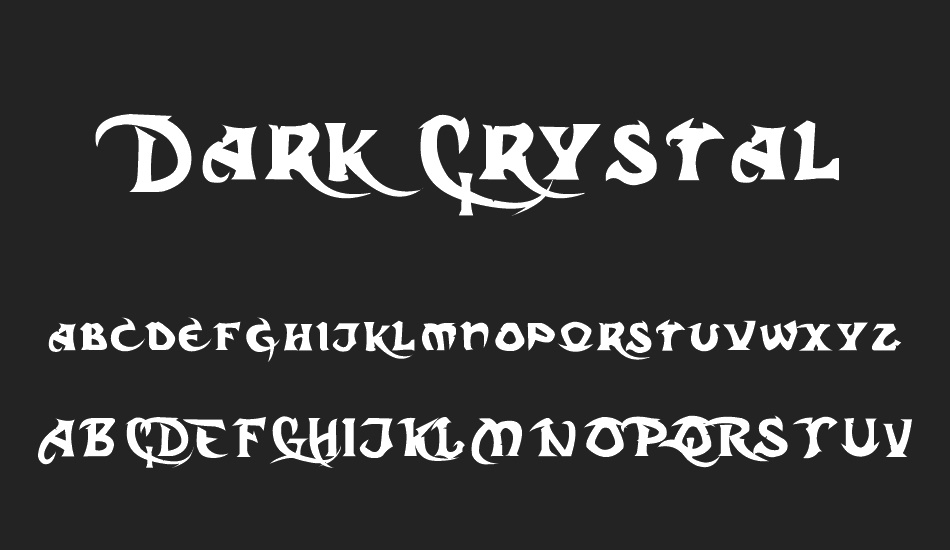 Dark Crystal font