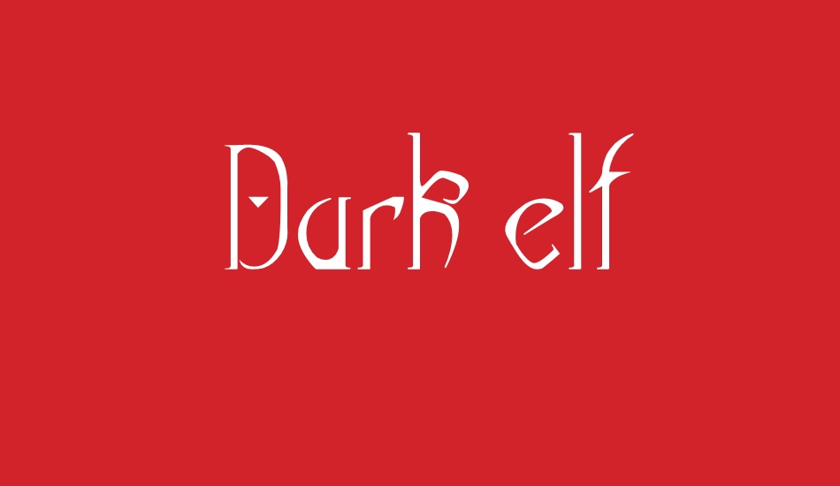 Dark elf font big