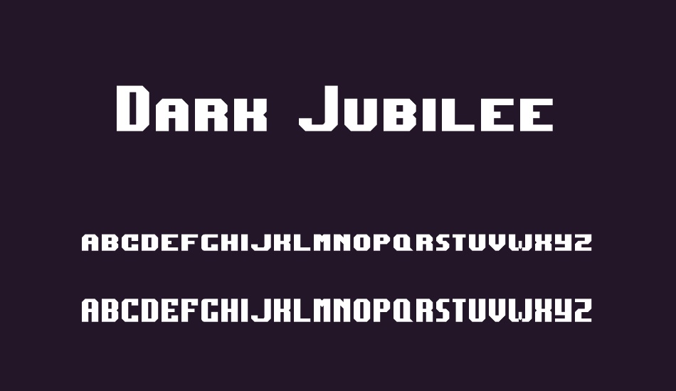 Dark Jubilee font