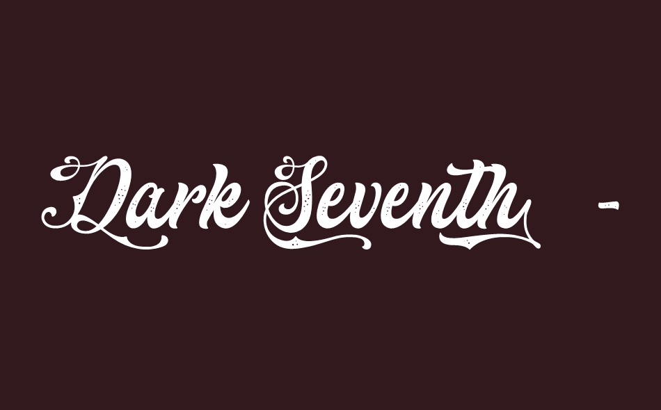 Dark Seventh font big