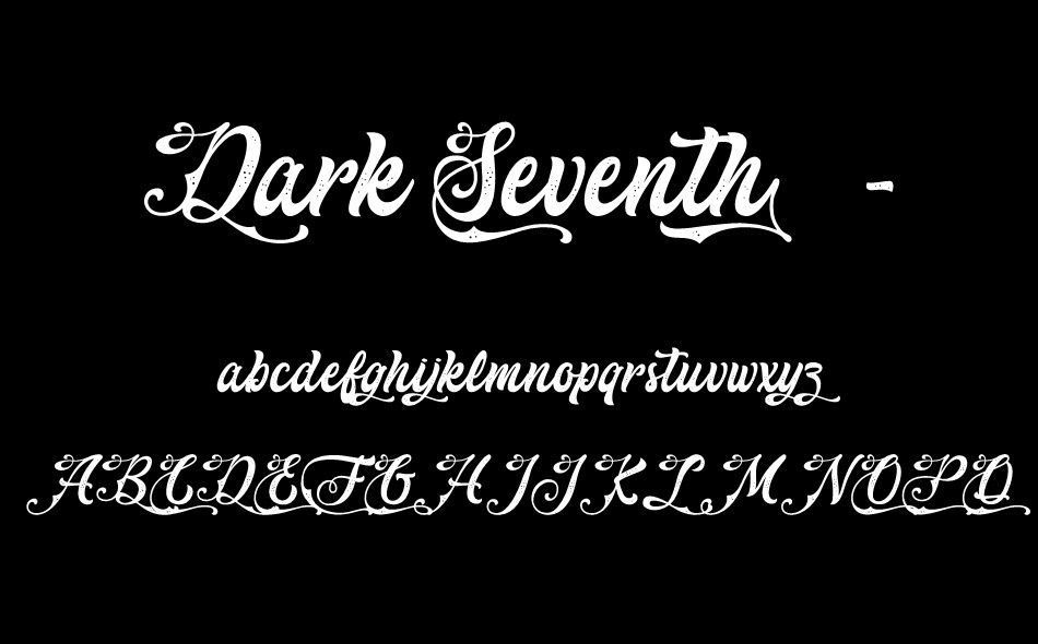 Dark Seventh font