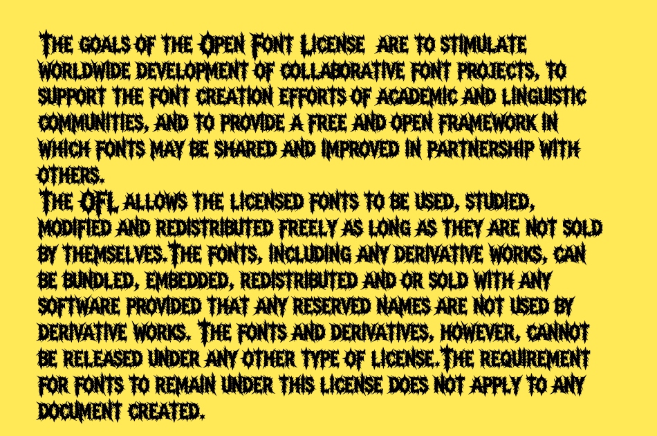 Dark Spring font 1