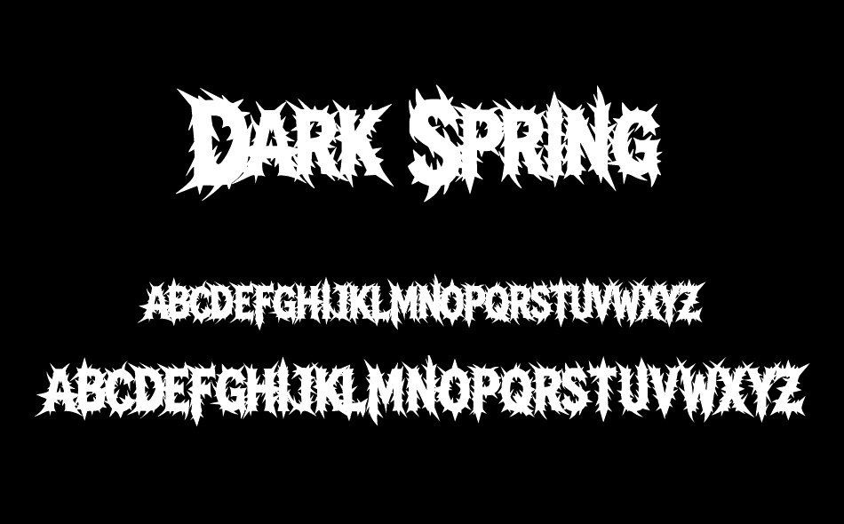 Dark Spring font