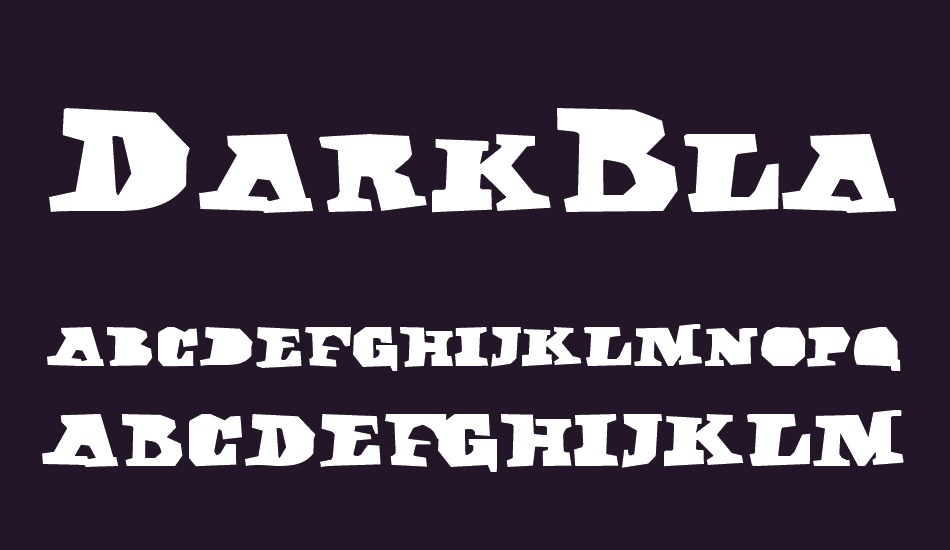 DarkBlack font