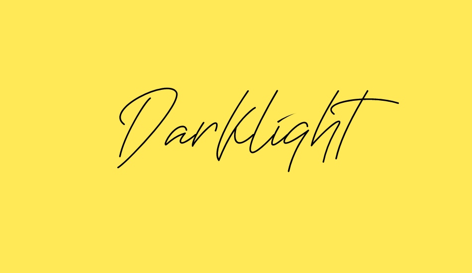 darklight font big