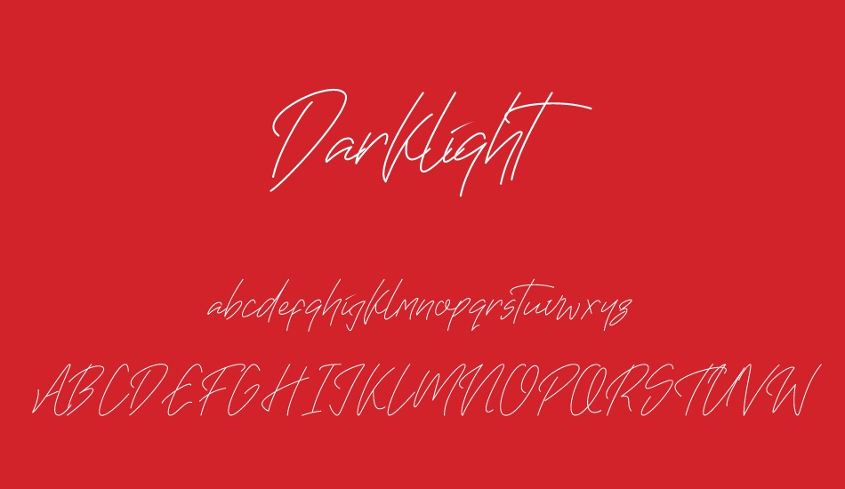 darklight font