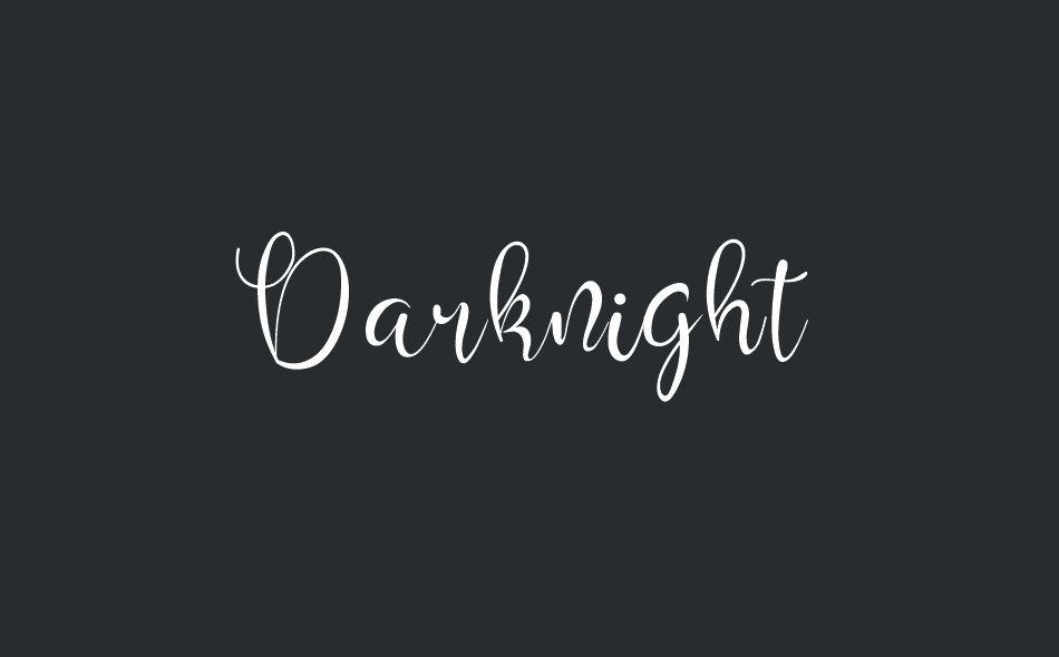 Darknight font big