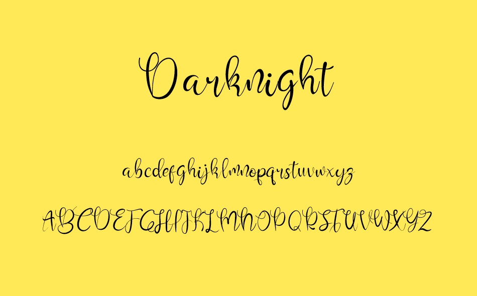 Darknight font