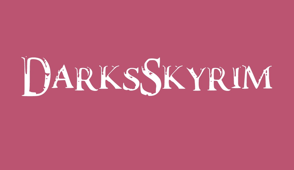 DarksSkyrimFont font big