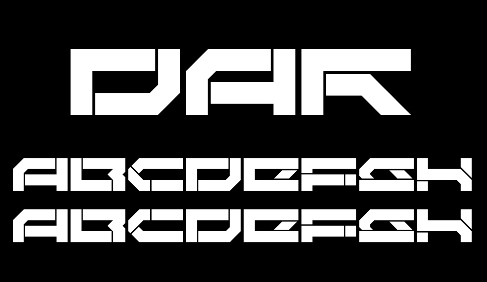 Darktech LDR font