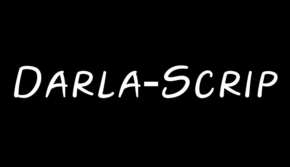 Darla-Script-Personal-Use-Only font big