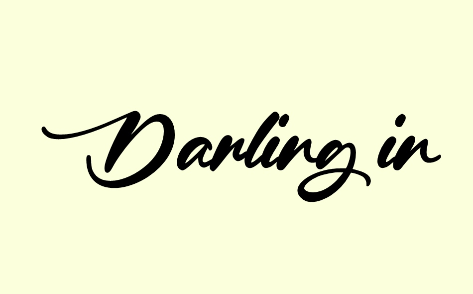 Darling in Paris font big