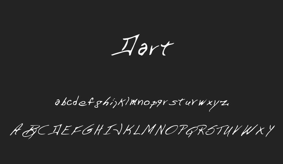 Dart font