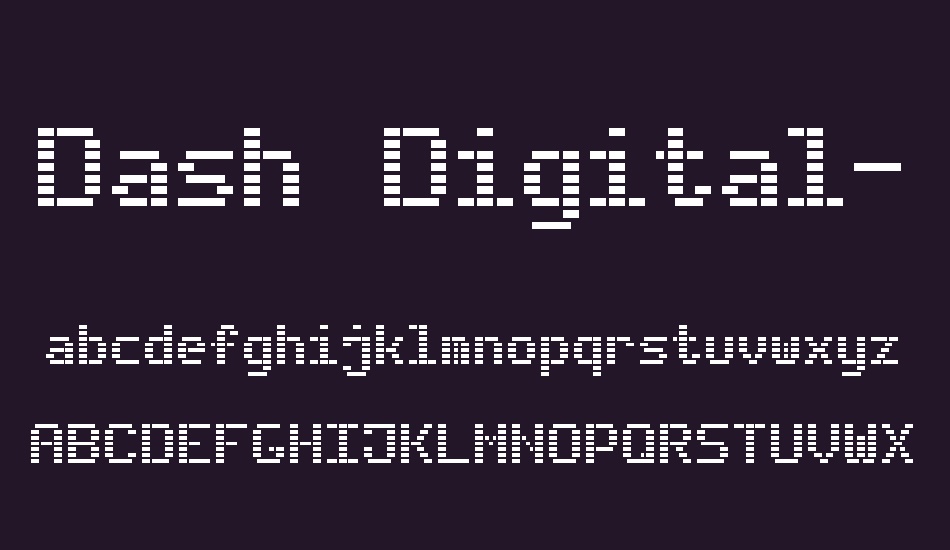 Dash Digital-7 font