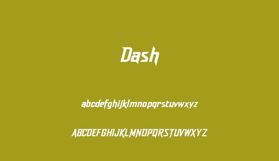 DashDemo font