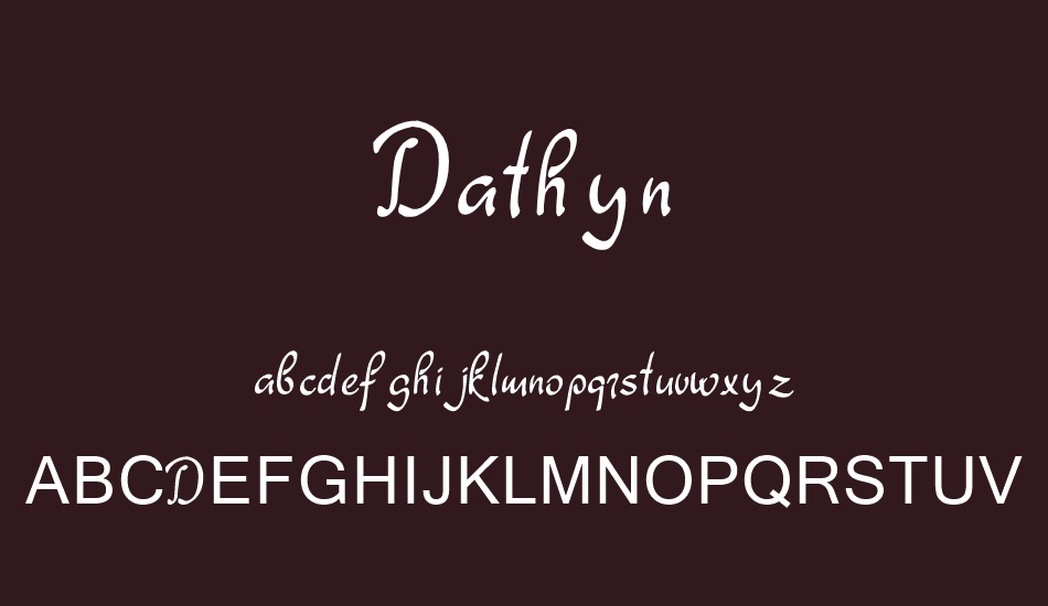 Dathyn font