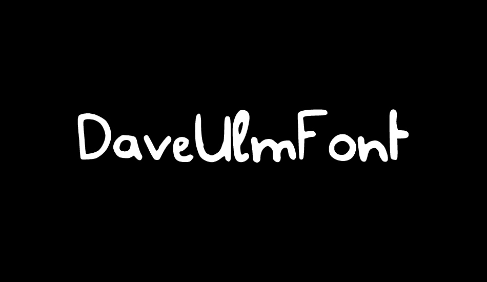 DaveUlmFont font big