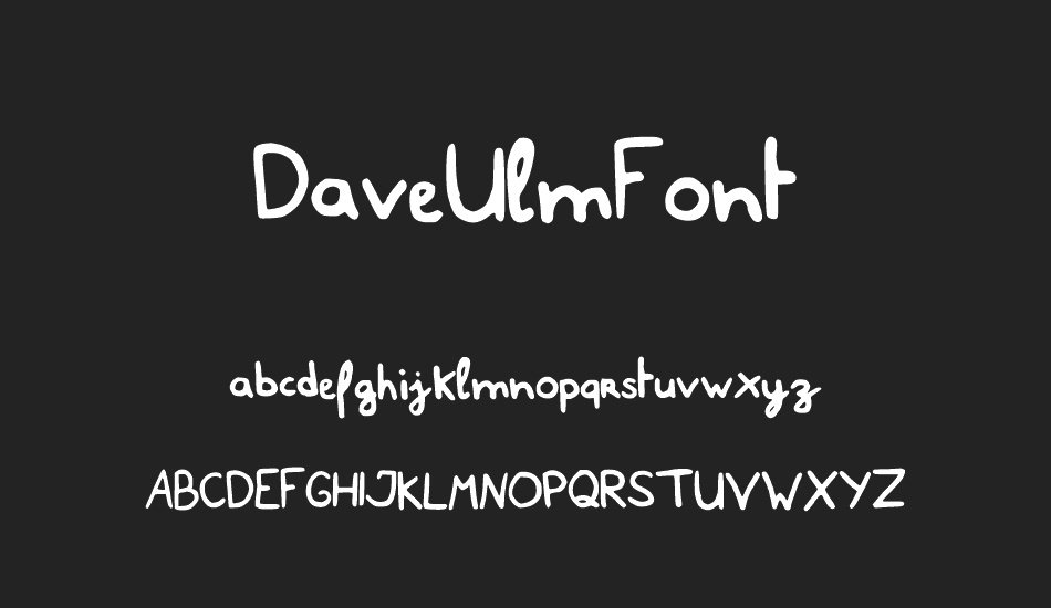 DaveUlmFont font