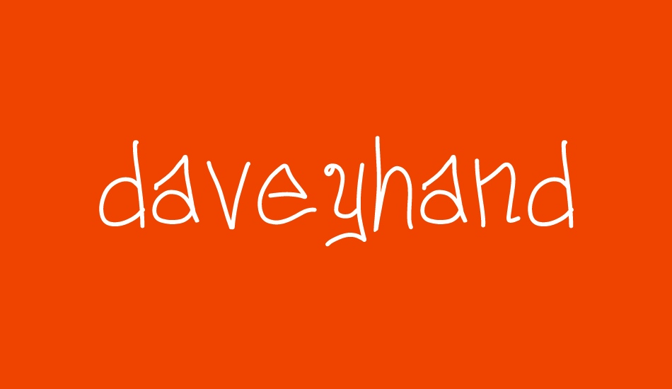 daveyhand font big