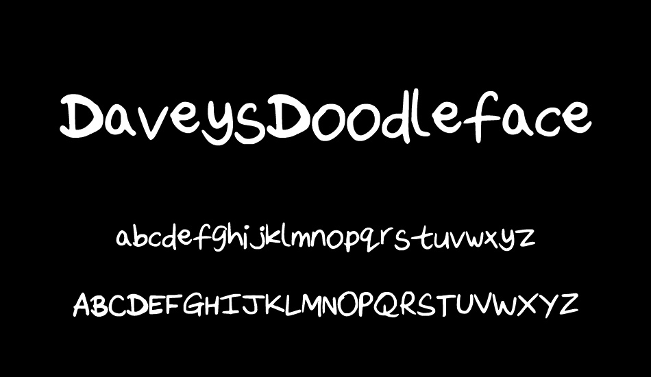 DaveysDoodleface font