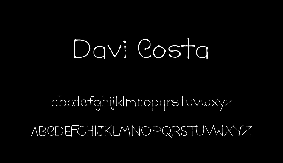 Davi Costa font