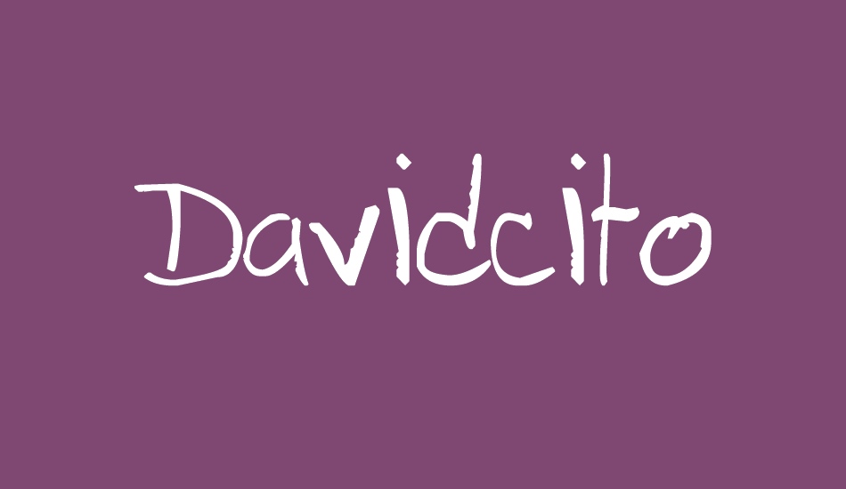 Davidcito font big