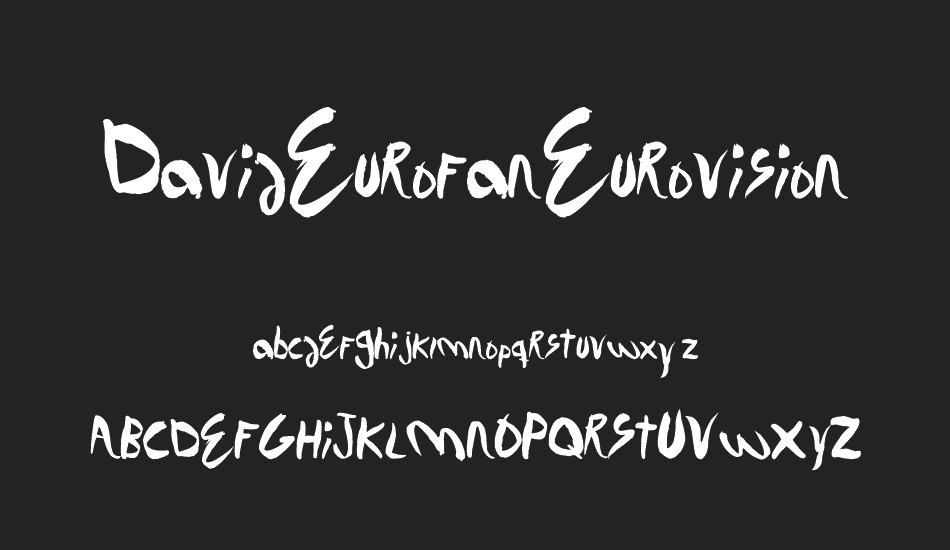 DavidEurofanEurovision font