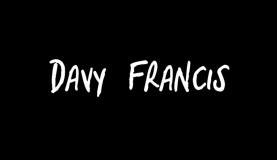 Davy Francis font big