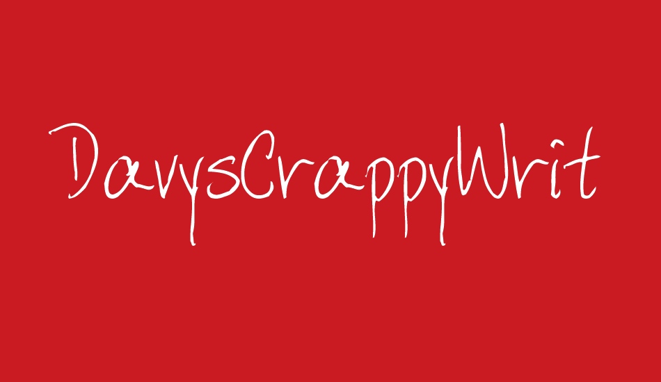 DavysCrappyWrit font big