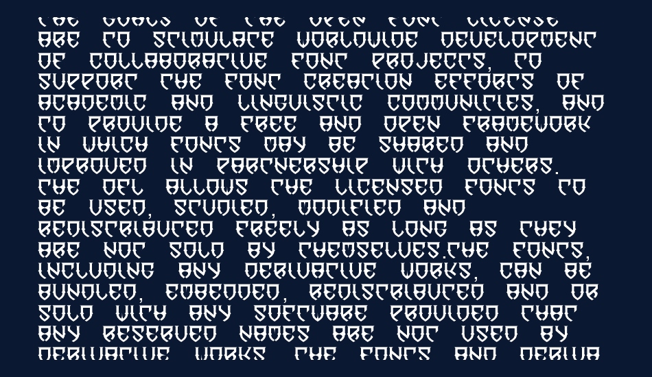 Dawn of Mellido font 1