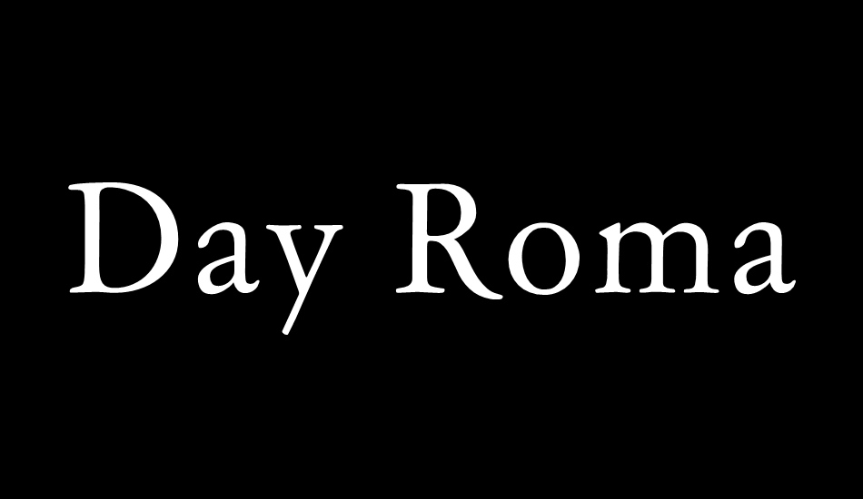 Day Roman font big