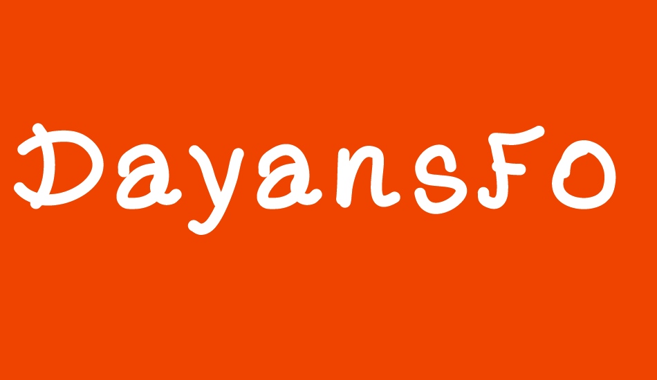 DayansFont font big