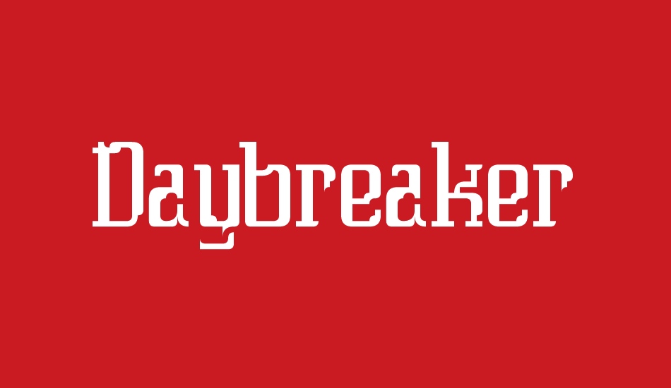 Daybreaker font big