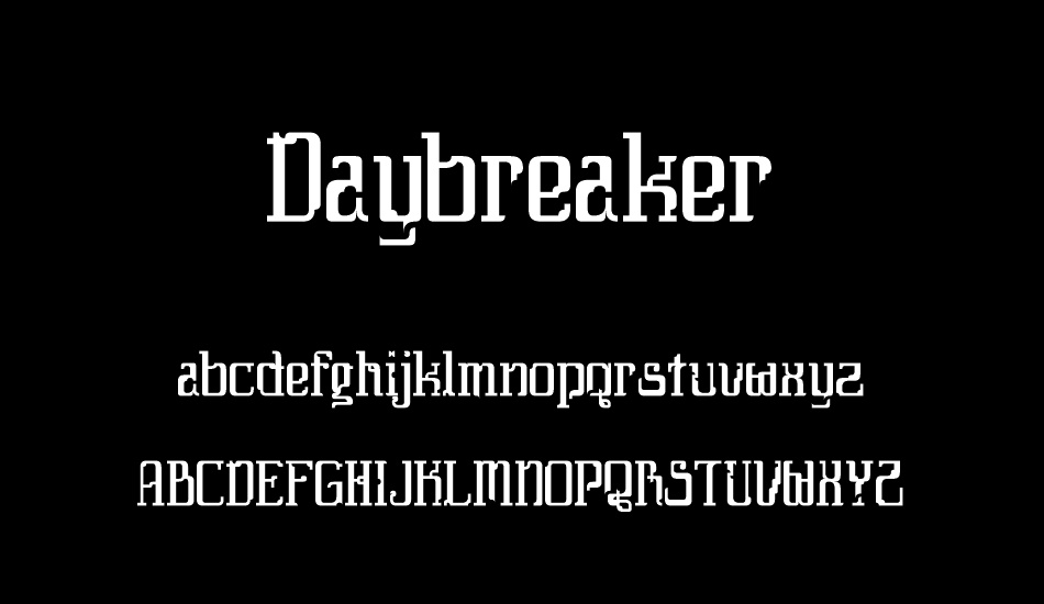 Daybreaker font