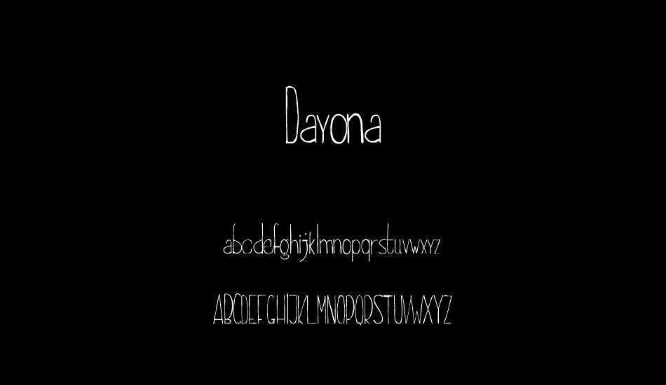 Dayona font