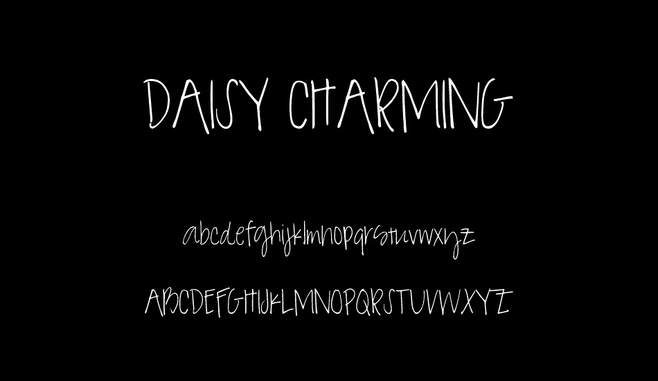 DAISY CHARMING font