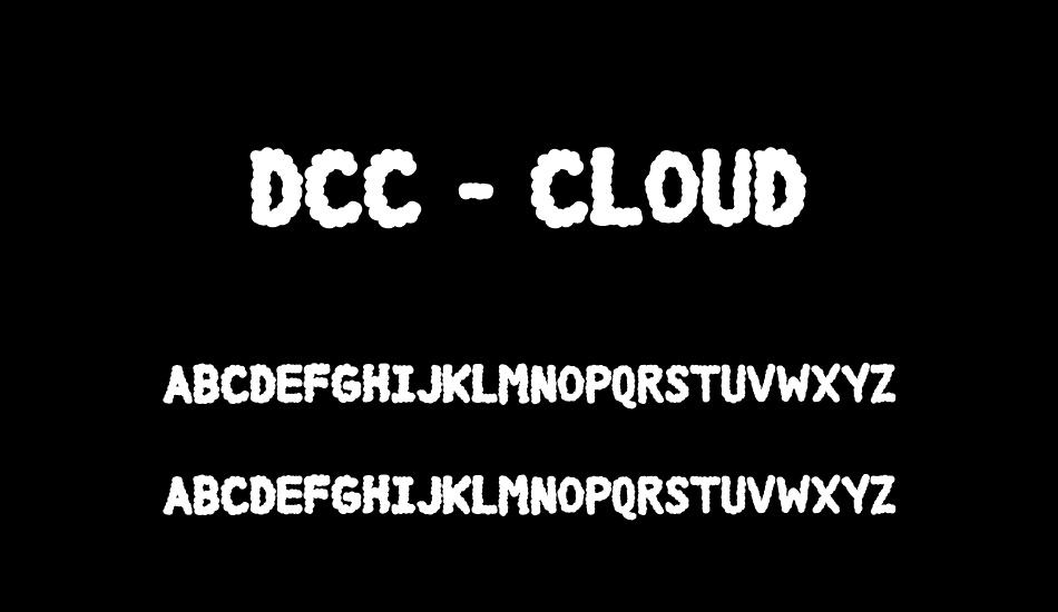 DCC - Cloud font