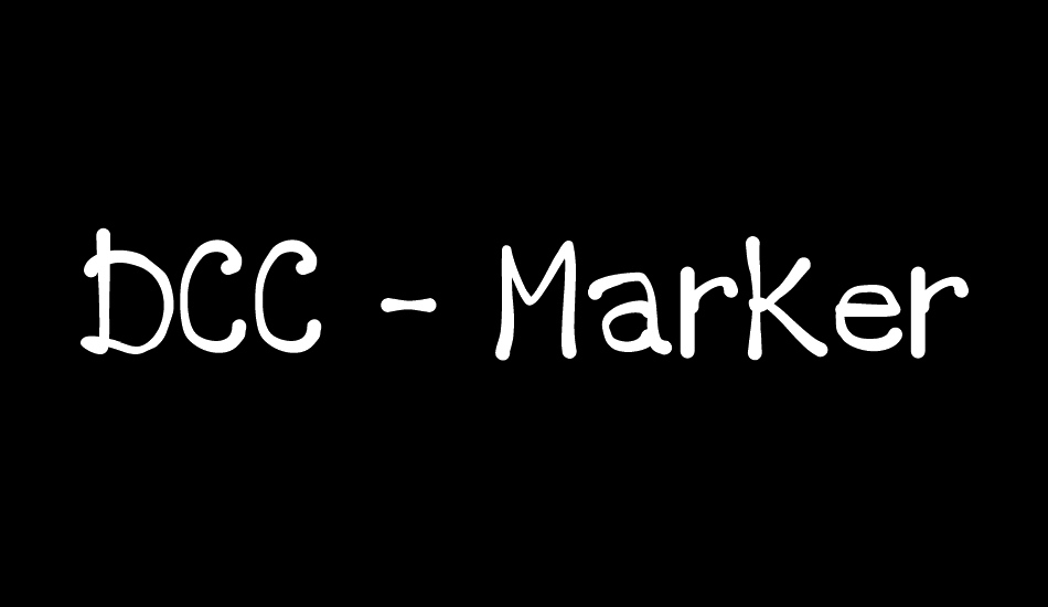 DCC - Marker latino font big