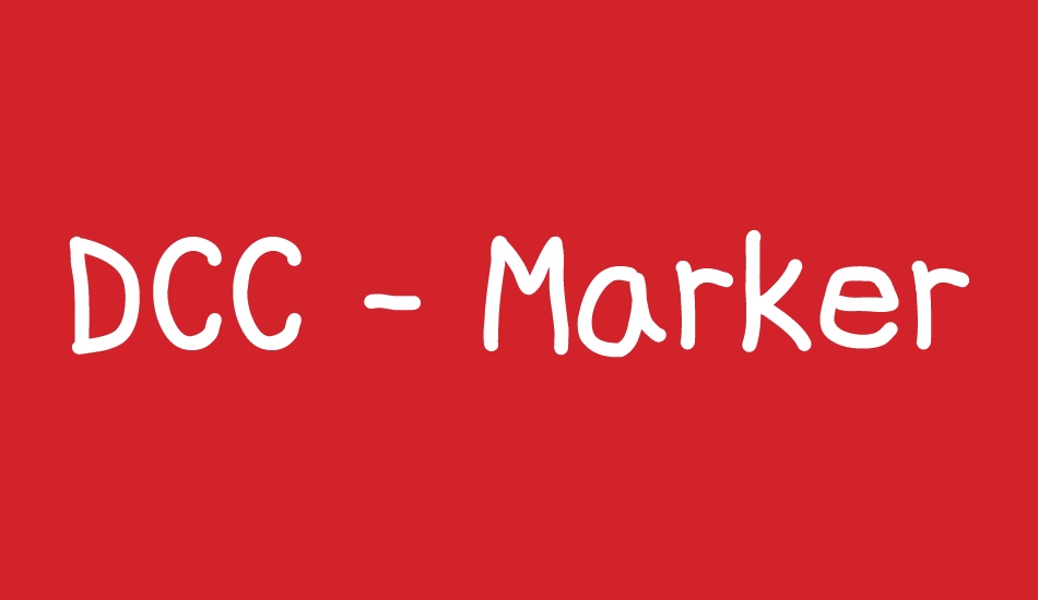 DCC - Marker Quick font big