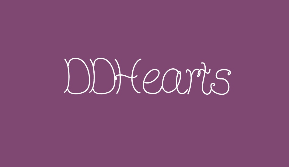 DDHearts font big