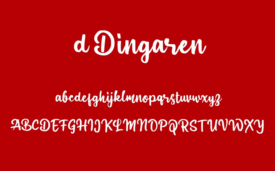 d Dingaren font