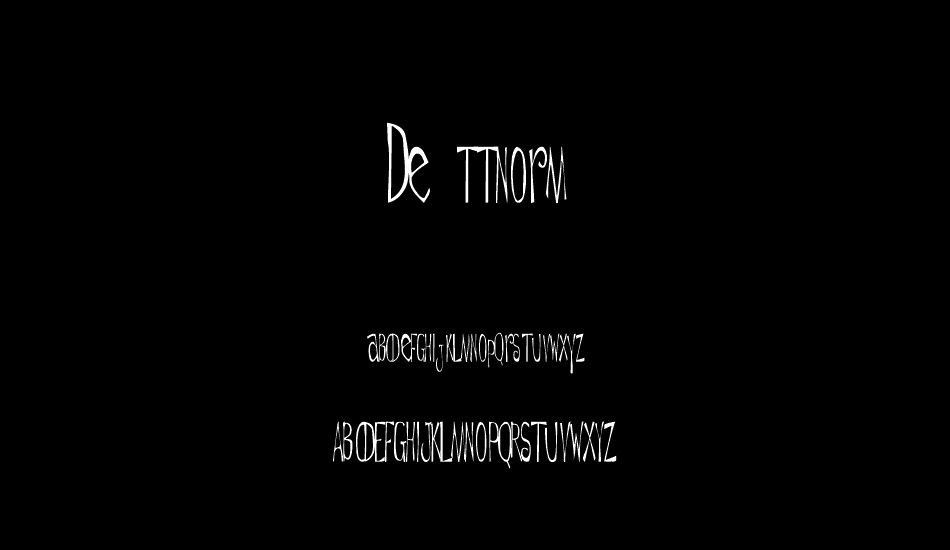 De ttnorm font