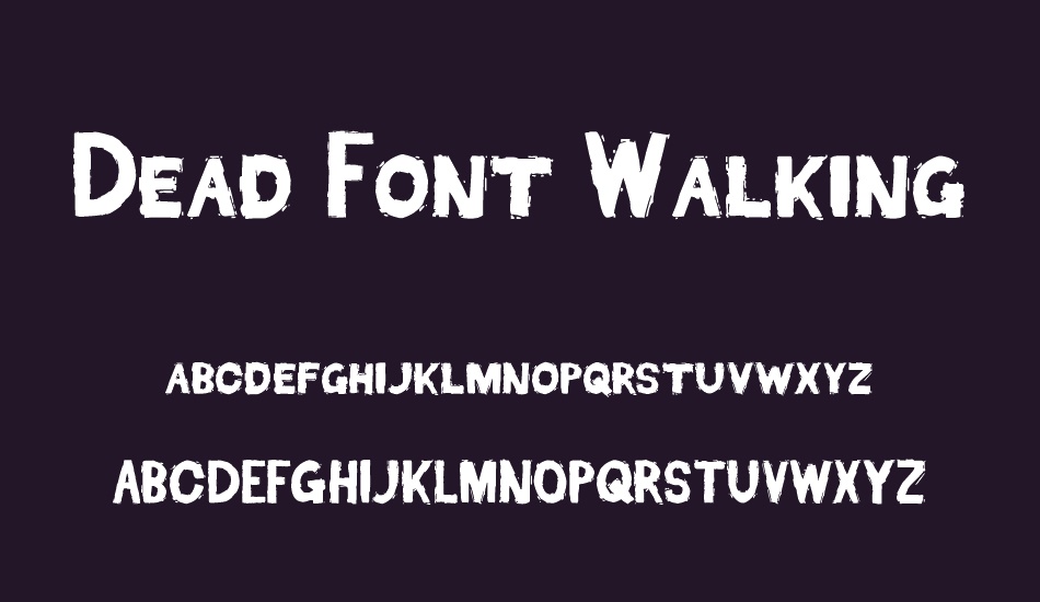 Dead Font Walking font