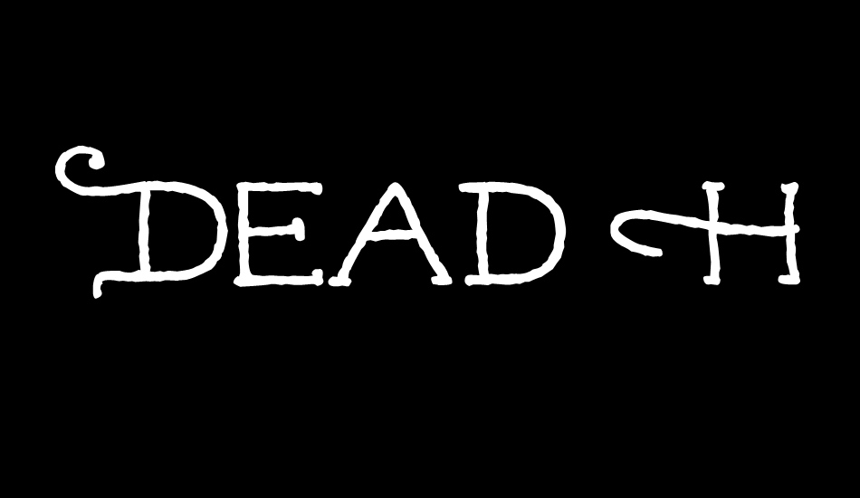 Dead Hardy font big