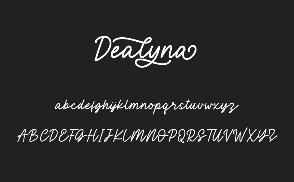 Dealyna font