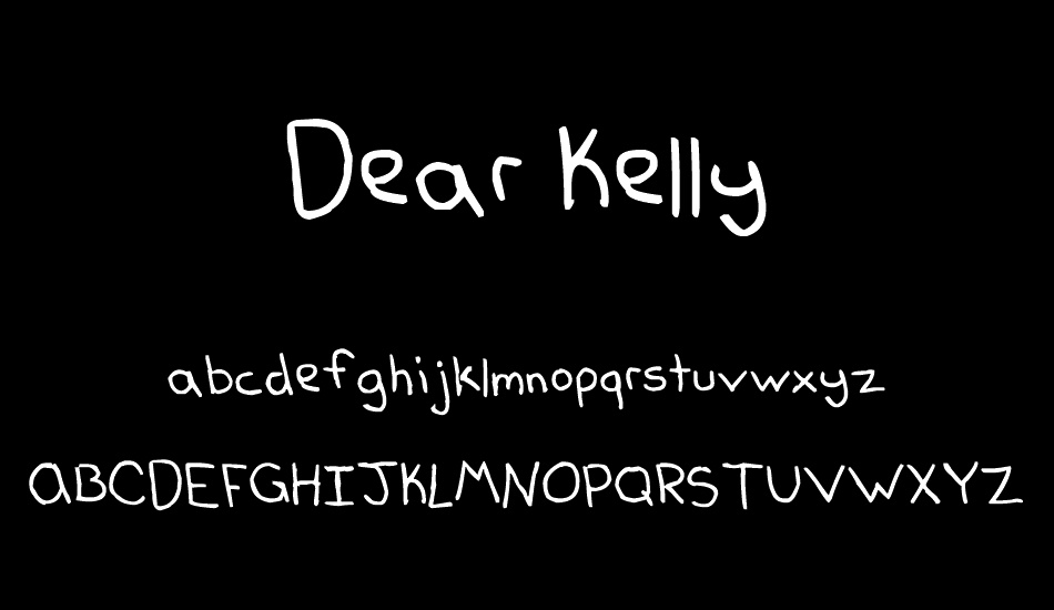 Dear Kelly font