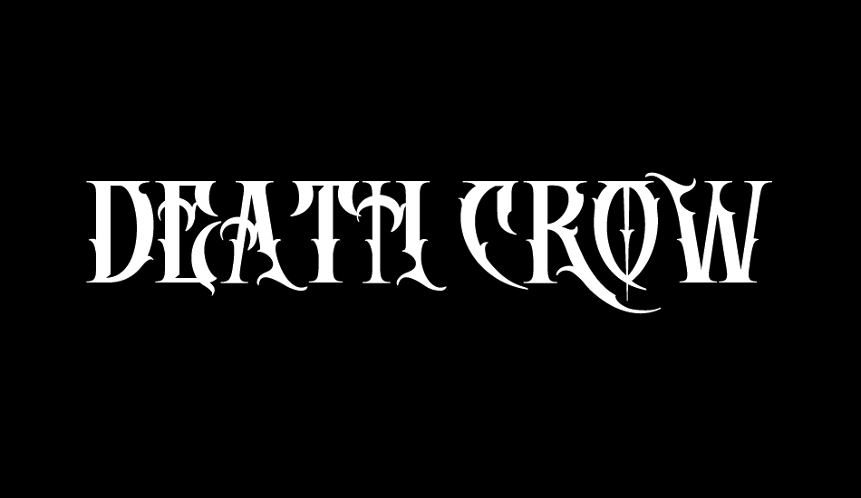 DEATH CROW font big