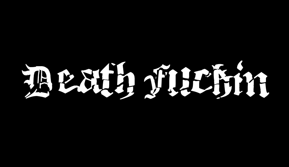 Death Fucking Metal font big