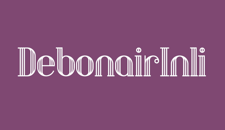 DebonairInline font big