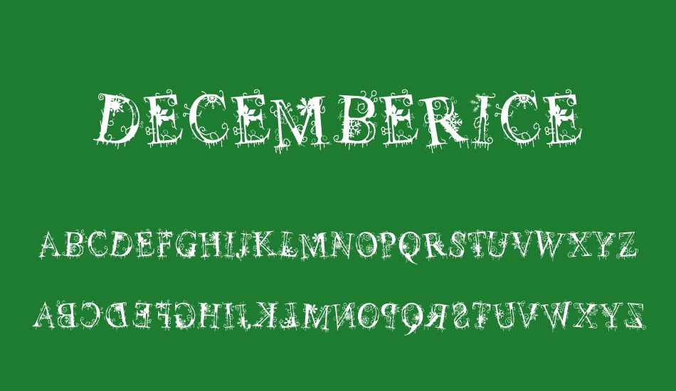 decemberice font